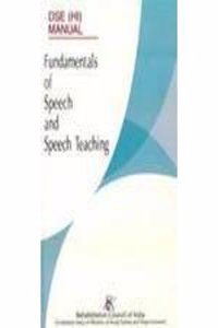 DSE (HI) Manual: Fundamentals of Speech and Speech Teaching