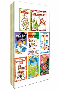 Pre Nursery Set (Set of 8 books) - Maths, English, Bal Geet, Environmental Studies, Picture Dictionary, Art & Craft, Pattern Writing