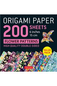 Origami Paper 200 sheets Flower Patterns 6