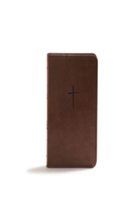 CSB Compact Bible, Brown LeatherTouch, Value Edition