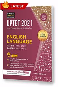 UPTET English Paper I & II (Class 1-5 & 6-8) Complete Text Book With Solved Papers For 2021 Exam