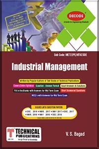 Decode Industrial Management for JNTU-H 16 Course (IV - I - MECH. - ME722PE)