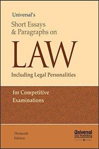 Short Essays and Paragraph on Law Including Legal Personalities