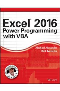 Excel 2016 Power Programming with VBA