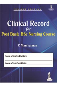 Clinical Record For Post Baisc Bsc Nursing Course