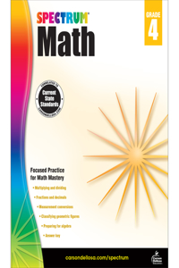 Spectrum Math Workbook, Grade 4