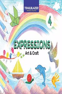 EXPRESSIONS art and craft class 4 - Book on drawing colouring painting techniques for children