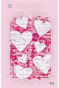 ICB, Sequin Sparkle and Change Bible, Hardcover, Pink