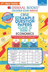 Oswaal Cbse Term 2 Sample Papers Class 12 Economics Book (for Board Exams 2022)