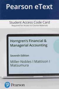 Horngren's Financial & Managerial Accounting