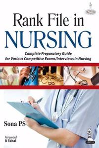Rank File In Nursing Complete Preparatory Guide For Various Competitive Exams/Interviews In Nursing