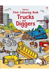 First Colouring Book Trucks and Diggers