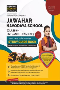Examcart JNV Class 6 Study Guide Book with New Subject-Wise Syllabus for 2023 Entrance Exam (English)