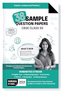 Cbse 36 Sample Question Papers (Humanities Stream) for 2024 Examination-Class XII