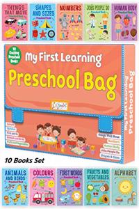 My First Learning Preschool Bag - Set of 10 Exciting Preschool Books