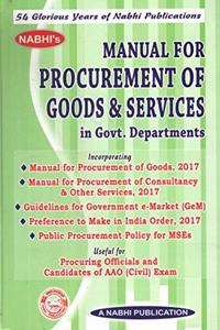 Manual for Procurement of Goods & Services
