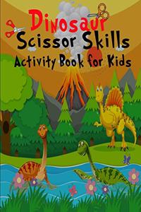 Dinosaur scissors skill activity book for kids