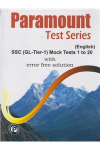 Paramount Test Series SSC CGL Tier - 1 (1 - 20 Mock Tests)