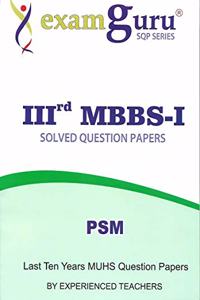 ExamGuru 3rd MBBS - I Solved Question Papers PSM [Paperback] Experienced Teachers