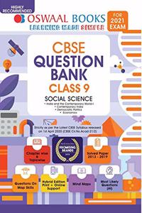 Oswaal CBSE Question Bank Class 9 Social Science Book Chapterwise & Topicwise Includes Objective Types & MCQ's (For 2021 Exam)