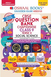 Oswaal CBSE Question Bank Chapterwise For Term 2, Class 9, Social Science (For 2022 Exam)