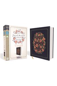 NIV, Journal the Word Bible for Women (Perfect for Note-Taking), Cloth over Board, Navy, Red Letter, Comfort Print