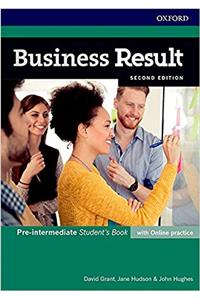 Business Result Pre Intermediate Students Book and Online Practice Pack 2e