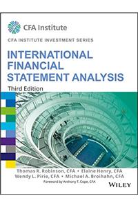 International Financial Statement Analysis, 3ed (CFA Institute Investment Series)