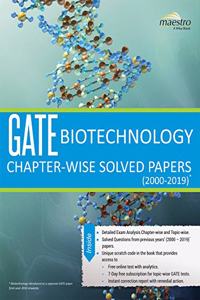 Wiley's GATE Biotechnology Chapter-Wise Solved Papers (2000-2019)