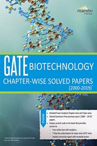 Wiley's GATE Biotechnology Chapter-Wise Solved Papers (2000-2019)