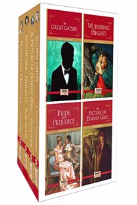 World's Greatest Classics (Set of 4 Books) - Pride and Prejudice, Wuthering Heights, Great Gatsby, Picture of Dorian Gray