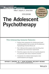 Adolescent Psychotherapy Progress Notes Planner