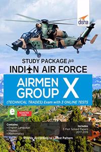 Study Package for Indian Air Force Airmen Group X (Technical Trades) Exam with 3 Online Sets