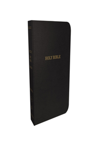 KJV, Thinline Reference Bible, Bonded Leather, Black, Indexed, Red Letter Edition