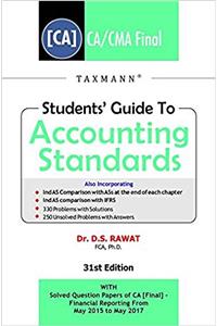 Students Guide to Accounting Standards [CA/CMA Final]-(November 2017 Exams)