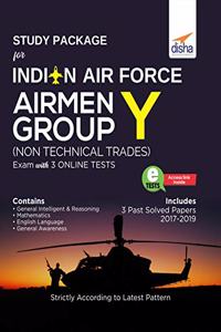 Study Package for Indian Air Force Airmen Group Y (Non-Technical Trades) Exam with 3 Online Sets