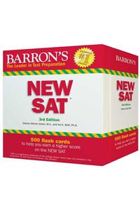 Barron's New SAT Flash Cards: 500 Flash Cards to Help You Achieve a Higher Score