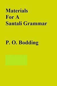Materials For A Santali Grammar {2 Vols. Set}