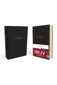 NKJV, Gift and Award Bible, Leather-Look, Black, Red Letter, Comfort Print