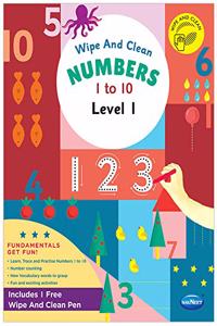 Navneet Wipe and Clean - Numbers (1 to 10) Level 1