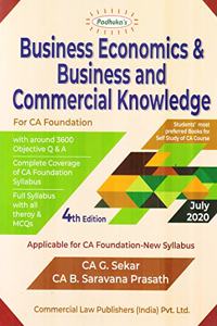 Padhuka's Business Economics & Business And Commercial Knowledge For Ca Foundation - 4/E, July 2020