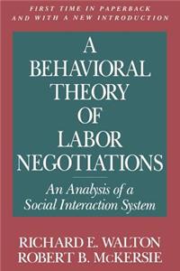 Behavioral Theory of Labor Negotiations