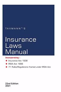 Taxmann's Insurance Laws Manual | 22nd Edition | 2021 [Paperback] Taxmann