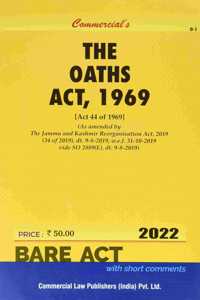 Commercial's The Oaths Act, 1969 - 2022/edition