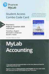 Mylab Accounting with Pearson Etext -- Combo Access Card -- For Pearson's Federal Taxation 2020 Individuals