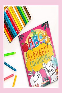 Jumbo Colouring Book - ABC Alphabet Colouring Activities for Kids - 2-5 Years