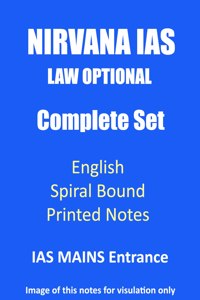 Complete Nirvana Ias Law Optional Study Notes For Mains Entrance