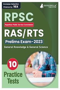 RPSC RAS/RTS - Prelims Exam Prep Book (English Edition) 2023 Rajasthan Public Service Commission 10 Full Practice Tests with Free Access To Online Tests