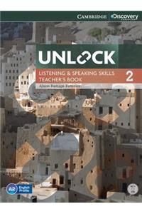 Unlock Level 2 Listening and Speaking Skills Teacher's Book with DVD