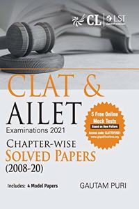 Clat & Ailet 2021 Chapter Wise Solved Papers 2008-2020